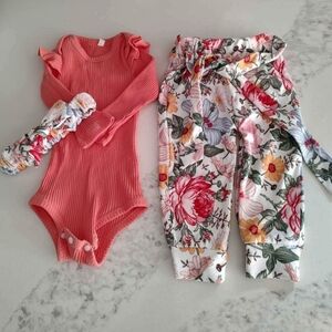 3 Piece Floral 12-18 Month